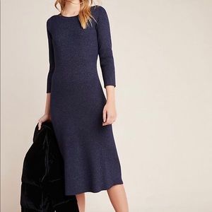 Anthropologie Selena Shimmer Sweater Dress
